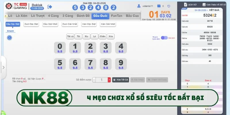 4 mẹo chơi xổ số siêu tốc bất bại
