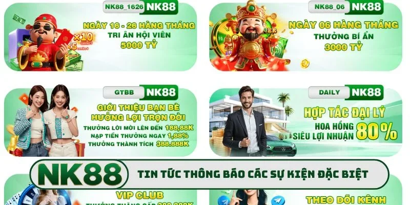 Tin tức thông báo các sự kiện đặc biệt
